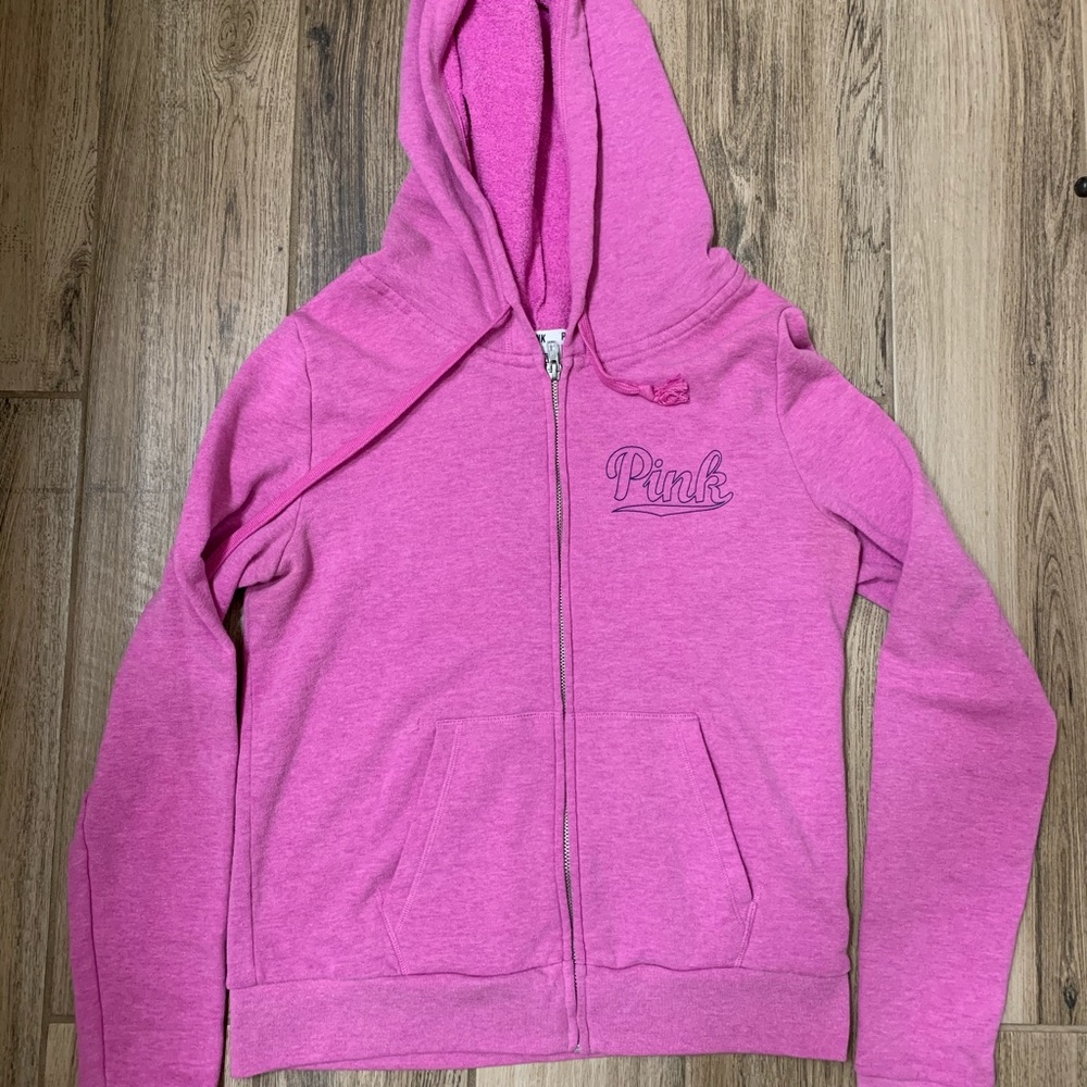PINK zip up hoodie